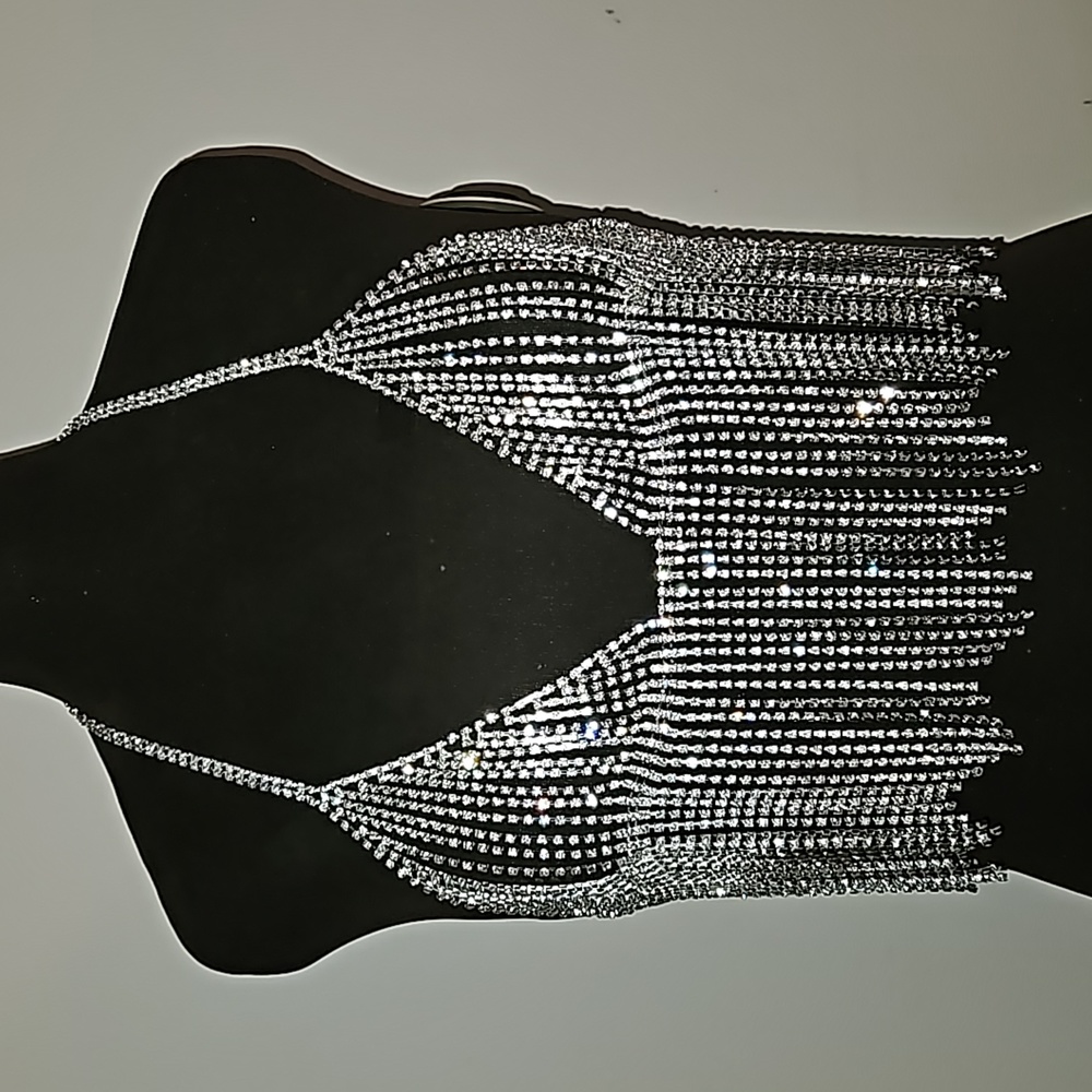 (NWT) NATASHA RHINESTONE BRALETTE